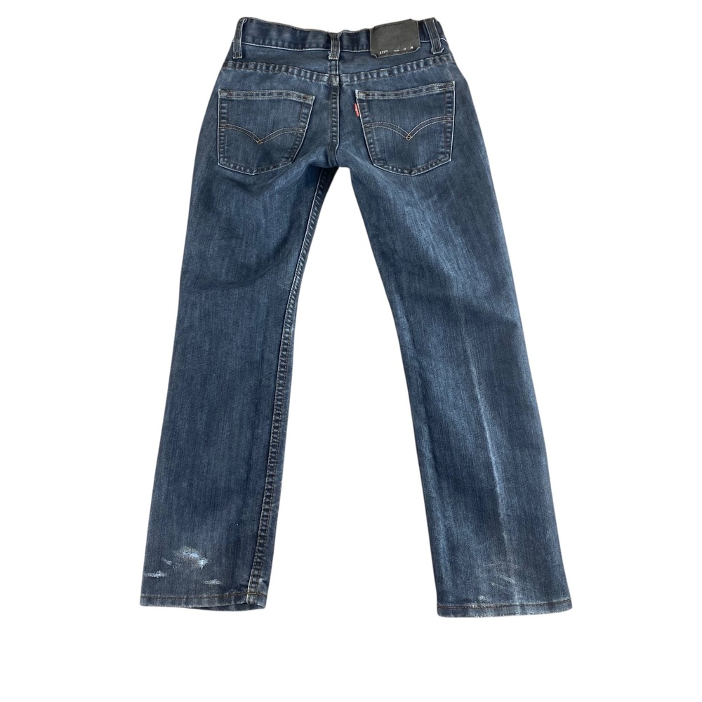 Levi's 511 Slim Fit Boys Jeans Dark Wash Adjustable Waist Size 10 Regular - Picture 8 of 8
